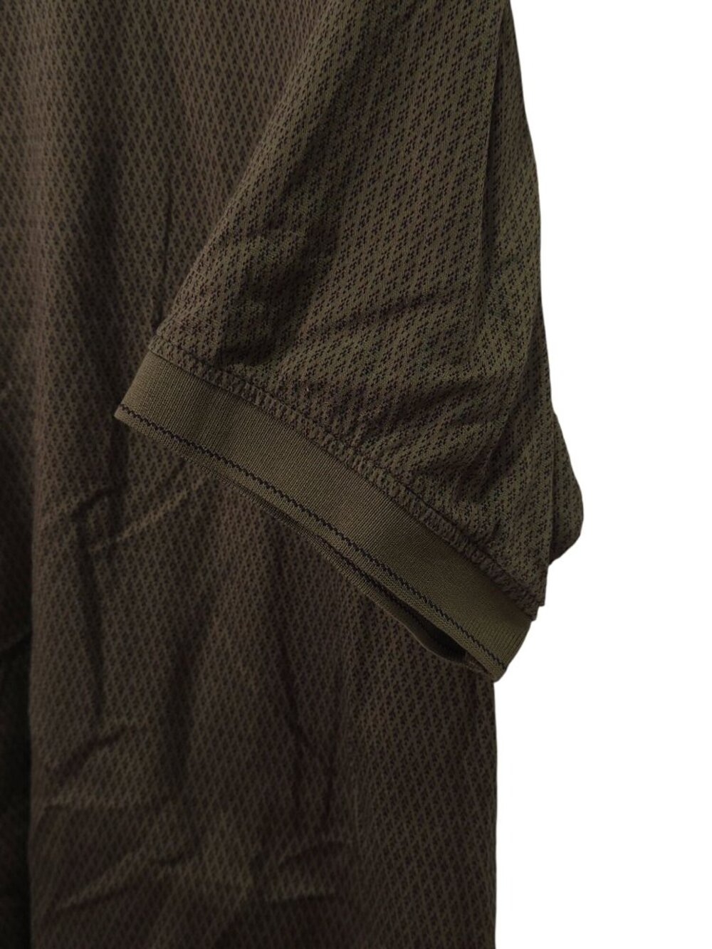 Izod Golf Mens Polo Shirt L Brown Cotton Cool-FX Short Sleeve Collar - Picture 6 of 6